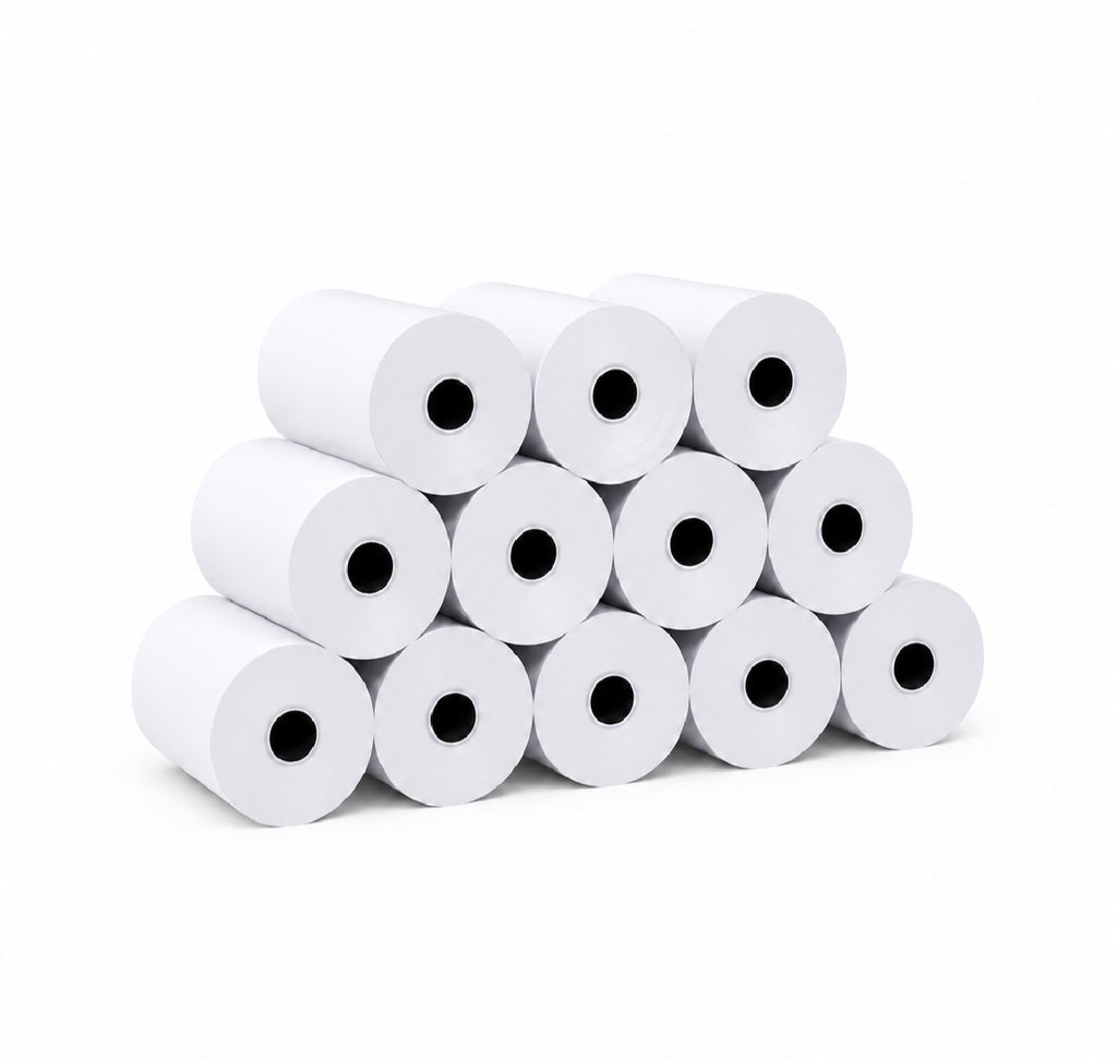 Rollos Papel Térmico 80 mm Pack 100 Unidades Blanco